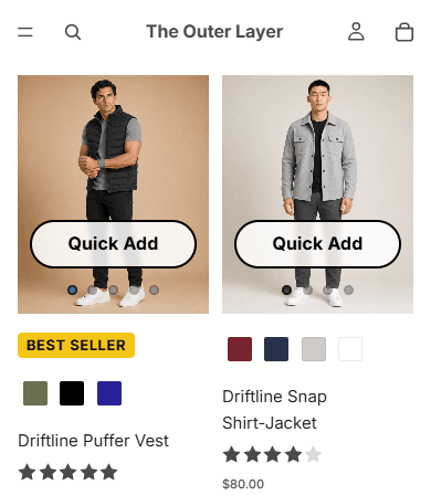 The Outer Layer — full store rebuild — after